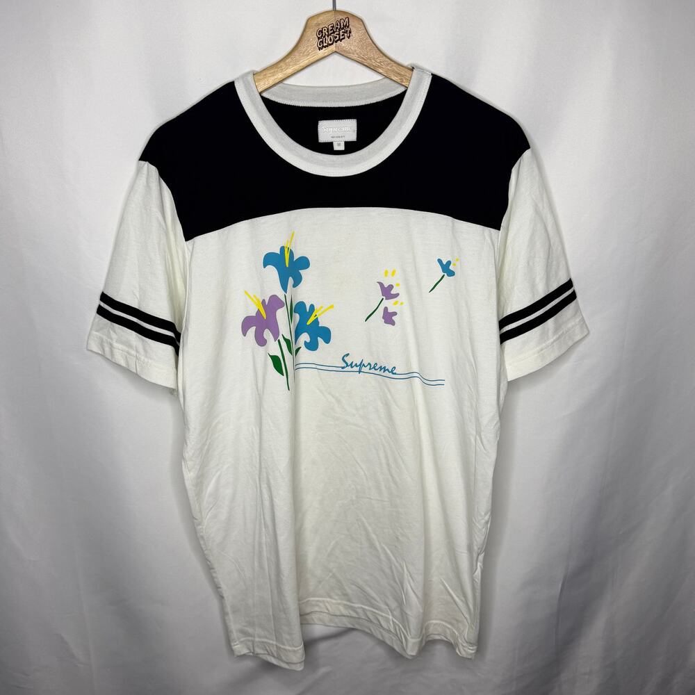 SS16 2016 Supreme NYC Flower Football Top Tee in White M
